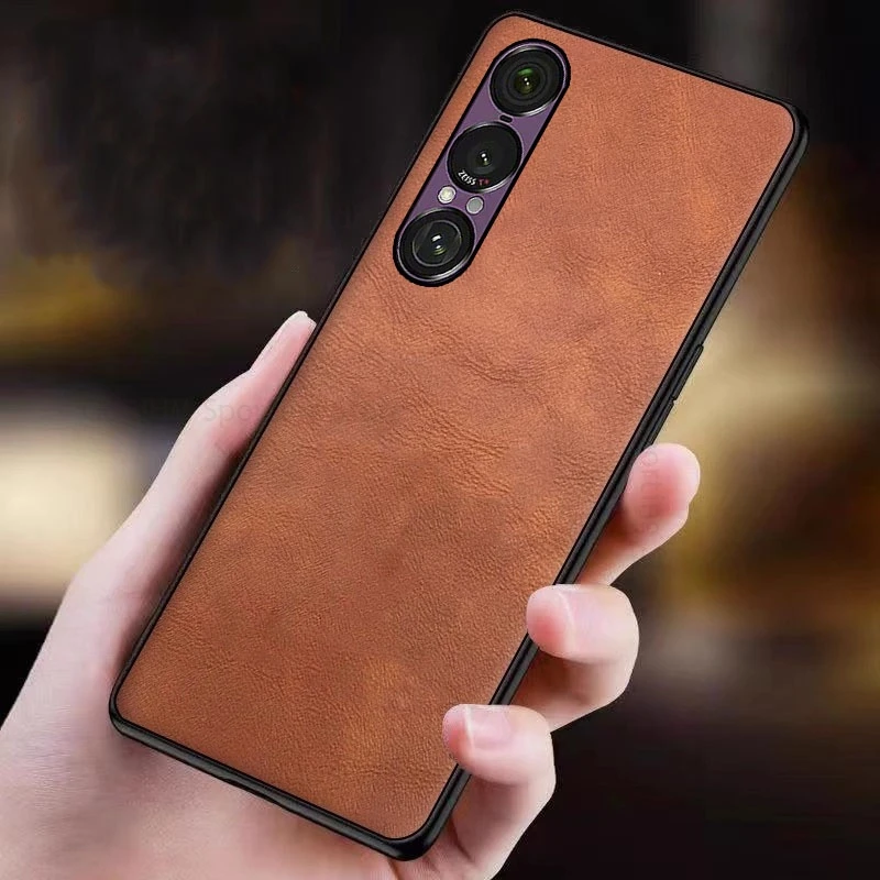 

Cases For Sony Xperia 1 VII Retro Leather Phone Case Shockproof Fundas For Xperia 1 VI 1 iV 1Vii Ultra Slim Phone Bumper Cover