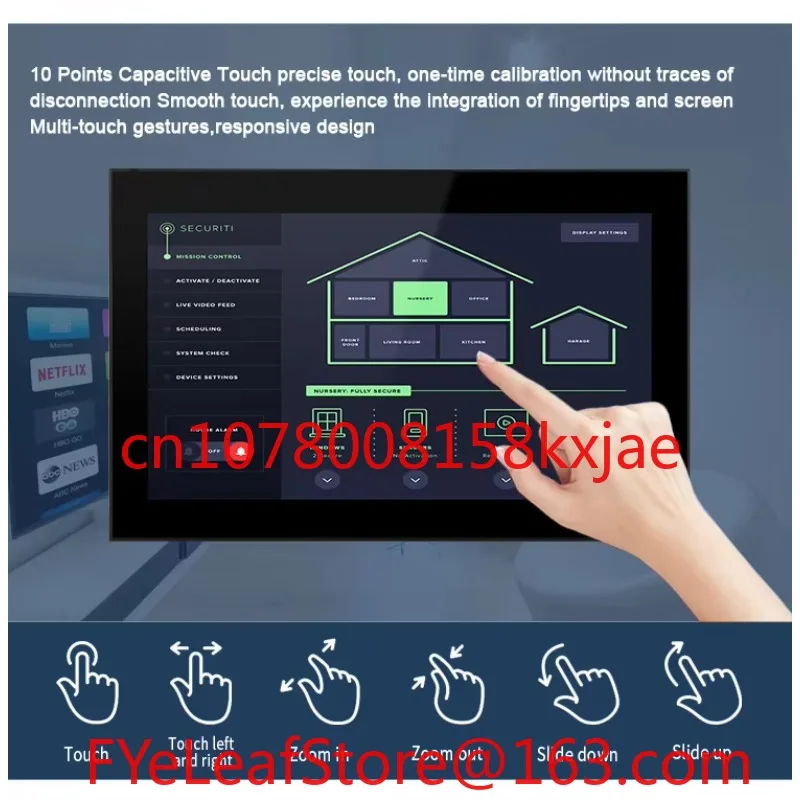 14 Inch RK3568 Android 11/Debian System Android AIO Smart Home System Touch Screen
