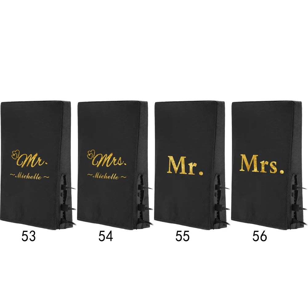 شخصية مخصصة اسم PS5 لعبة وحدة التحكم غطاء حماية أفقي/عمودي PS5 اكسسوارات الغبار غطاء مقاوم منتجات مخصصة