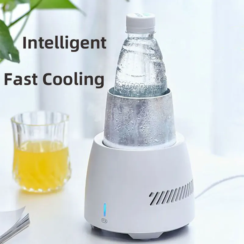 Fast Beer Cooling Cup, Mini Ice Maker,Car Mounted Small Refrigerator,Portable Electric Cooler Mug,Cold Beverage Freezer Machine