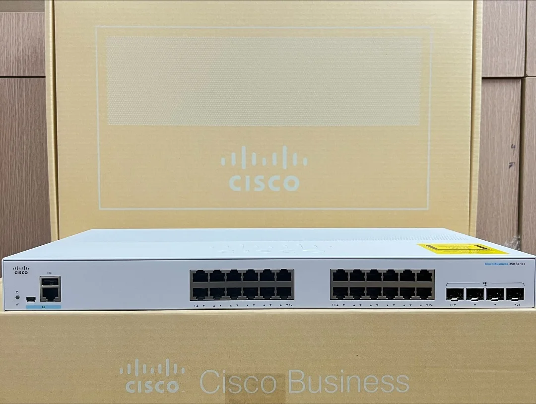 Cisco Business Switch CBS350-24P-4G محول POE مُدار 24 منفذ GE 4x1G SFP محول إيثرنت مختوم جديد #4