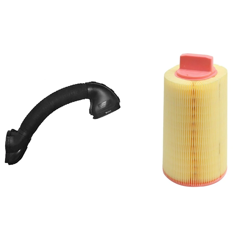 1 Pcs Car Air Intake Hose Pipe & 1 Pcs A2710940204 Engine Air Filter