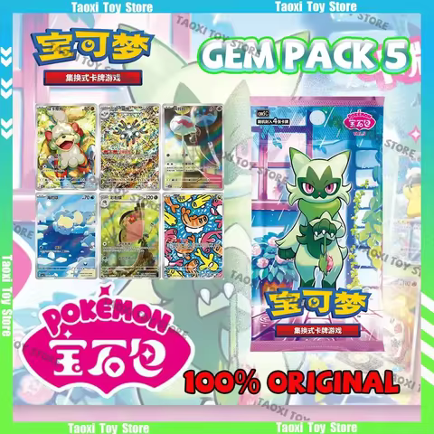 New Genuine Pokemon Gem Pack 5 Box Trading Cards PTCG Gem Pack Vol.5 Booster Box Collection Blind Box Tcg Game Cards Toys