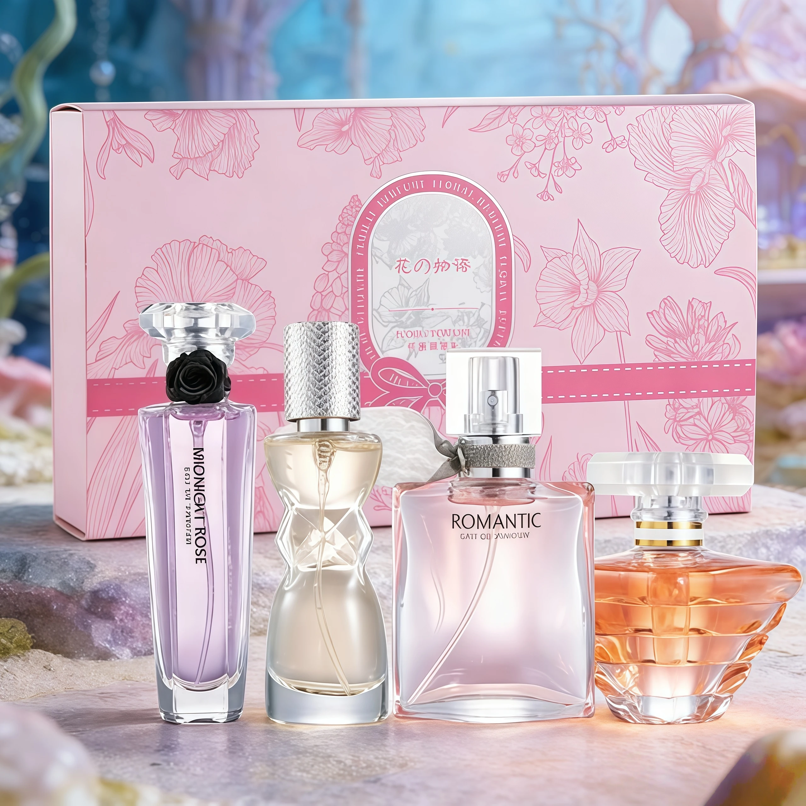 

Набор из 4-х флаконов парфюмерной воды Brand 105 мл для женщин, роскошная подарочная упаковка, стойкий аромат, оригинальные цветочные духи, спрей.