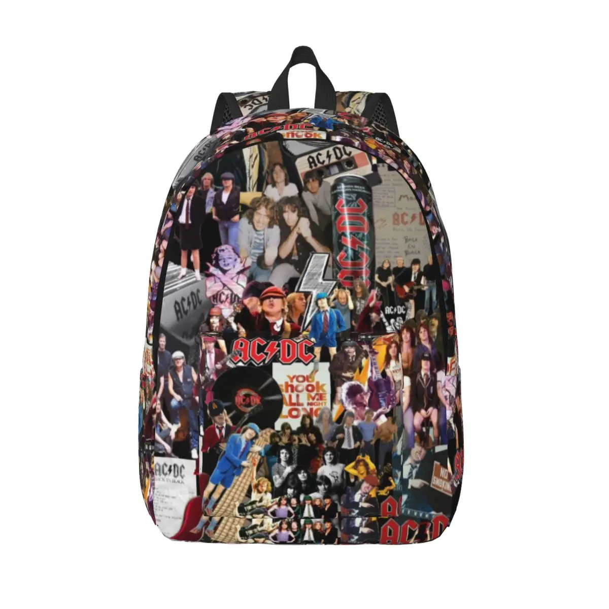 

Рюкзак AC DC Music Tour Rock Band для мужчин и женщин, повседневный школьный рюкзак для пешего туризма, путешествий, студенческая сумка на плечо с карманом