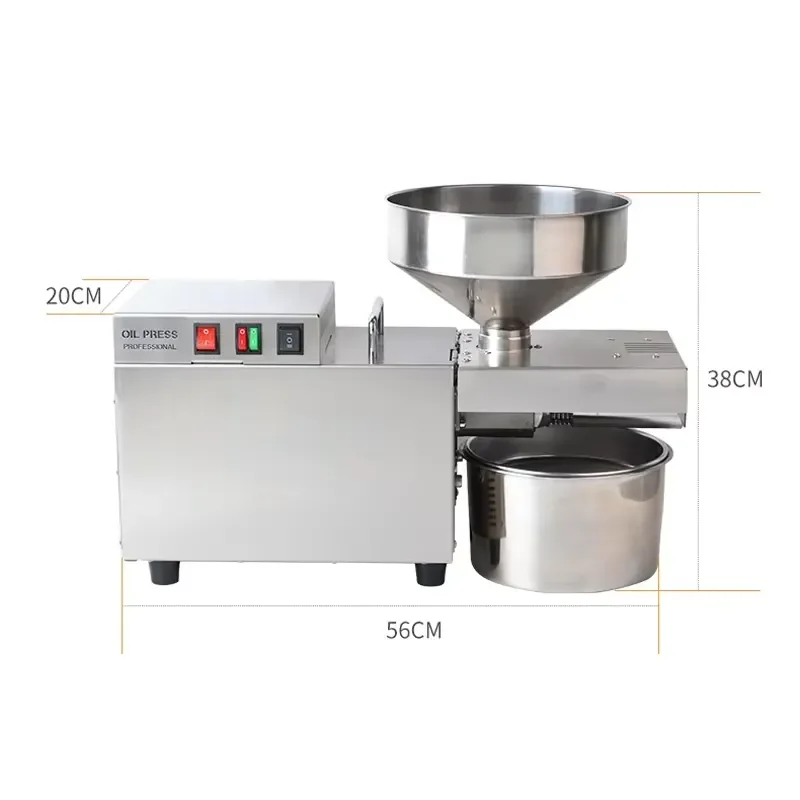 S9 Commercial Oil Press Machine Automatic Cold Hot Press Industrial Grade Stainless Steel Electric Oil Extractor for Seeds