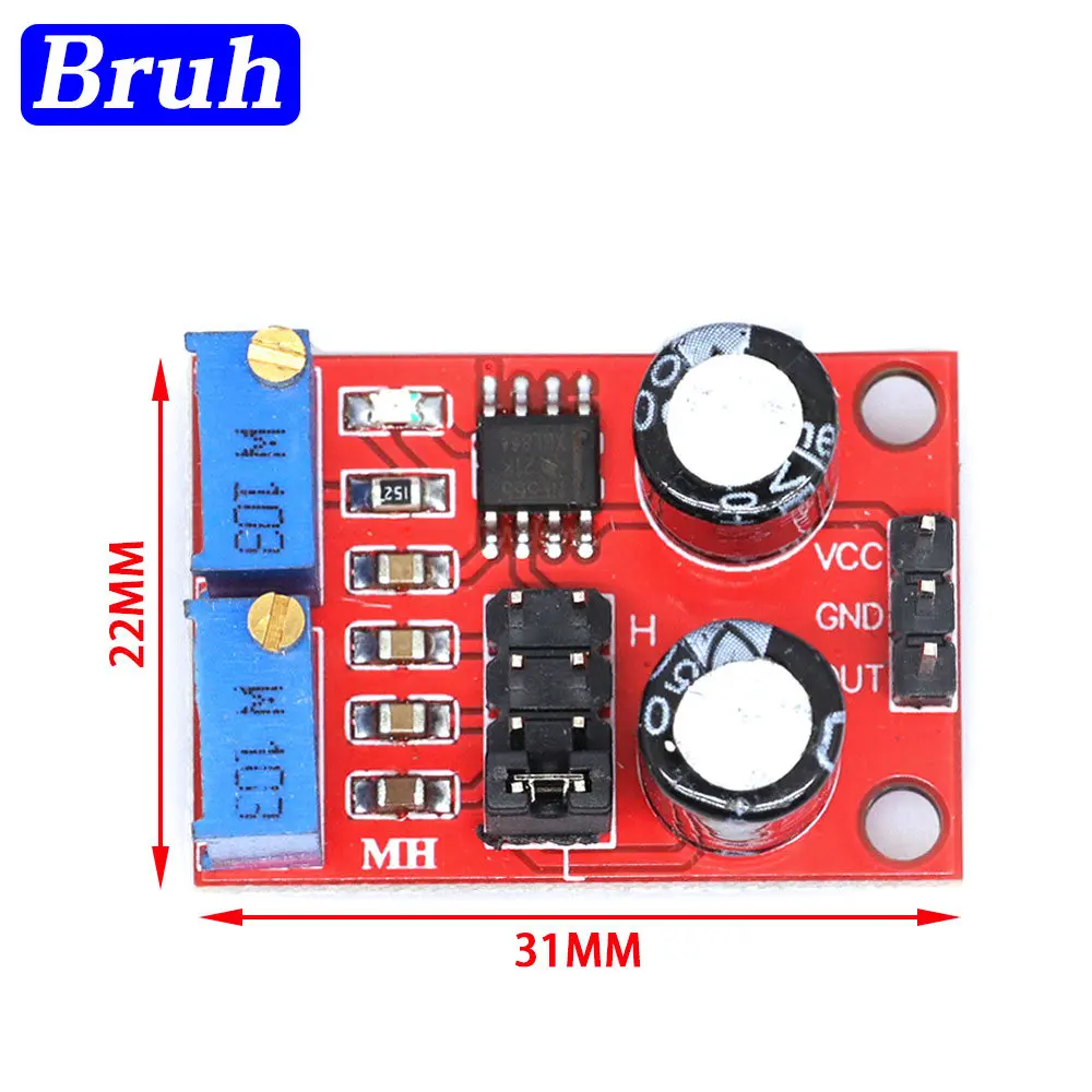 NE555 Pulse Frequency Duty Cycle Adjustable Module Square Wave 5V-12V Signal Generator For Arduino Smart Car pulse frequency