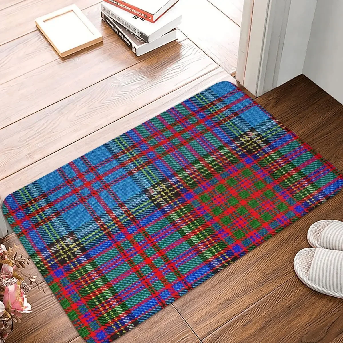 

Anderson Clan Tartan Doormat Rug Carpet Mat Footpad Polyester Anti-slip Cushion Front Room Corridor Kitchen Bedroom Balcony