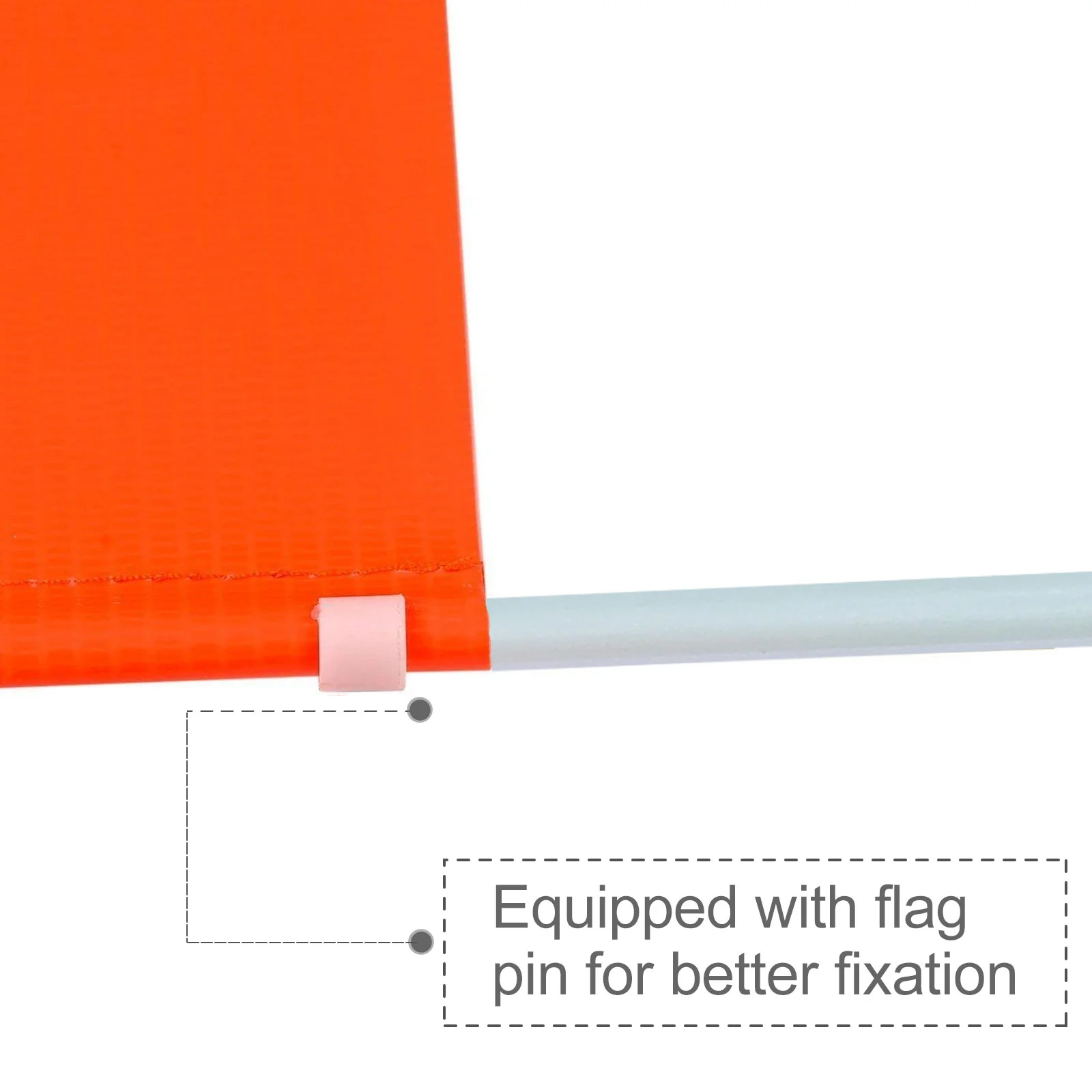 1 Set Bike Safety Flag Fiberglass Pole Children\'s Tail Triangular Flag