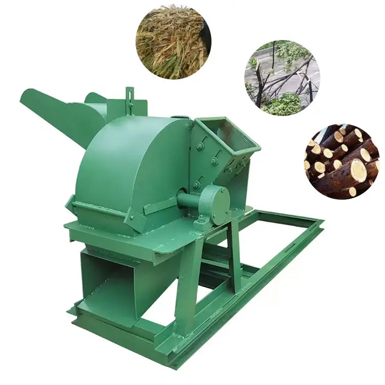Diesel Engine Powered Wood Crusher Machine Hammer Mill for Wood Animal Feed Grain Crusher