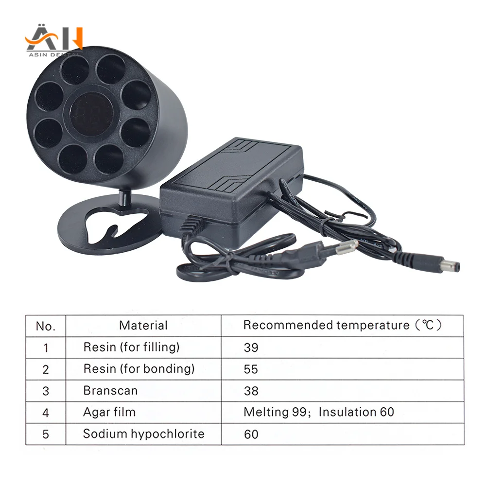 سخان ع راتنج مركب للأسنان مع شاشة عرض ، معدات تدفئة ، مواد طبيب أسنان ، 40 إلى 70 درجة مئوية