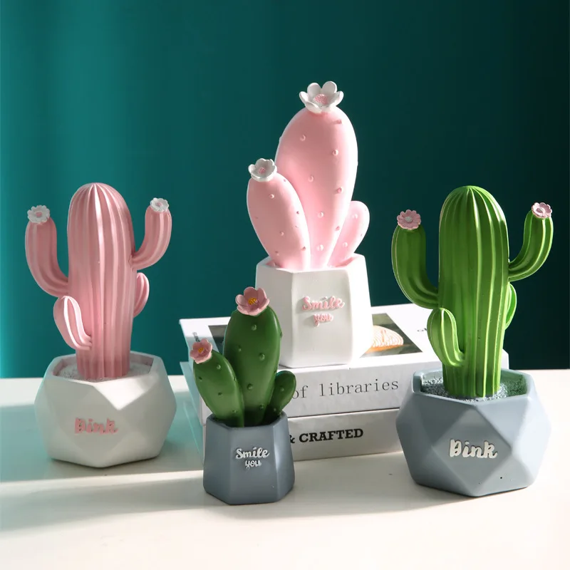 

Green simulation Cactus Ornament Simulation Green Plants Living Room Office Desktop Small Pottery Indoor Decoration Creativity