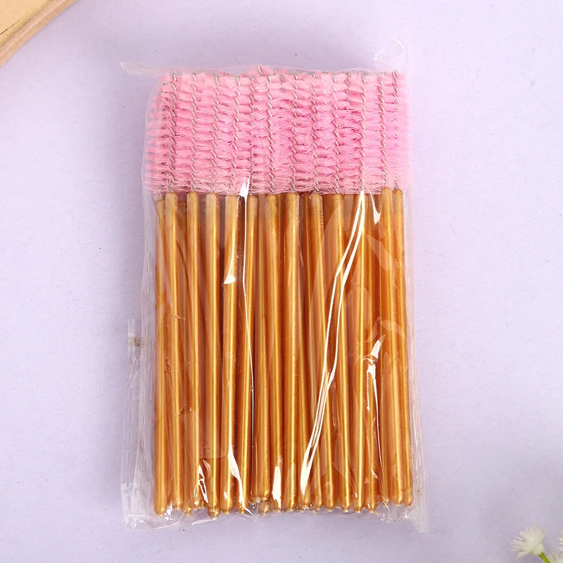 Hot -selling 100Bags/Set Eyelashes Small Brush Beautiful Eyelashes Combs Eyelashes Brush Combing