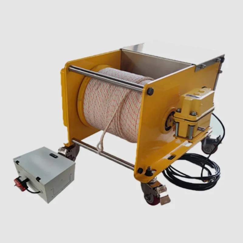Long Distance Frequency Control Windlass Mobile Type Inverter Power Supply Electric Pulling Winch With Dinima Rope