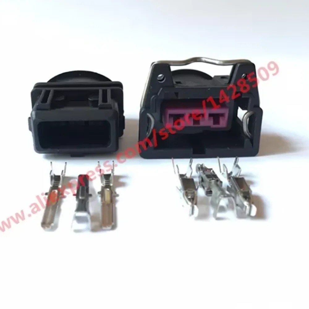 1 Set Female And Male 3 Pin Wire Connector For Bosch EV1 Electrical Connectors Automotive Plug