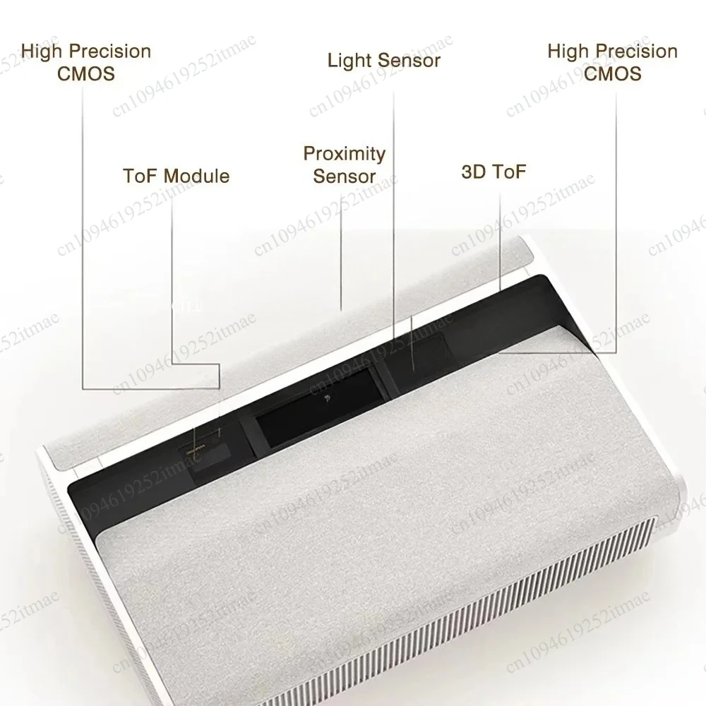 M1 Ultra‑Short Throw Full HD Projector, 0.21:1 Throw Ratio 5000 Lumens 31W Speaker, 90% New
