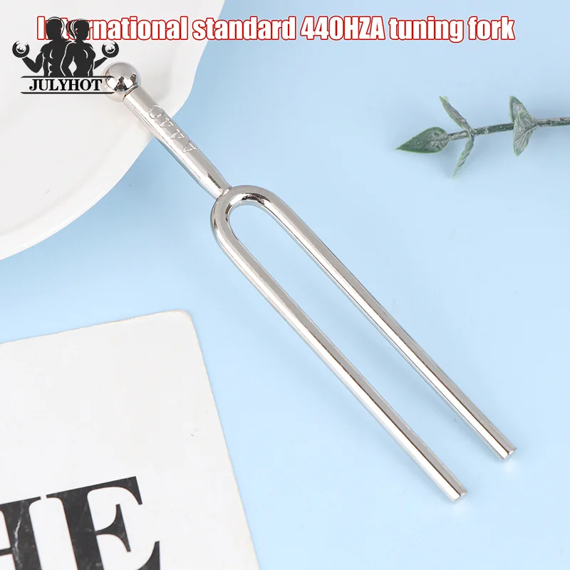 Tuning Fork 440Hz A Tone Stainless Steel Violin Viola Cello Tuner Hammer Healing Sound Percussion Instrument Part