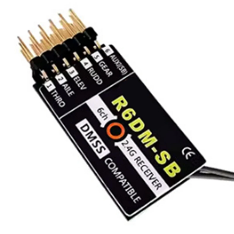 

2.4GHz DMSS Receiver R8DM-SB R6DM-SB R4DM-SB for JR XG6 XG7 XG8 X (R6DM)