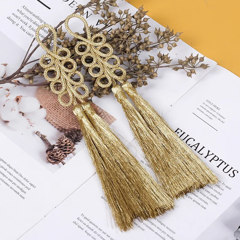 1Pcs Chinese Knot Buttons,Gold Wire Buttons,Dresses,Dance Clothes,Decorative Buckles