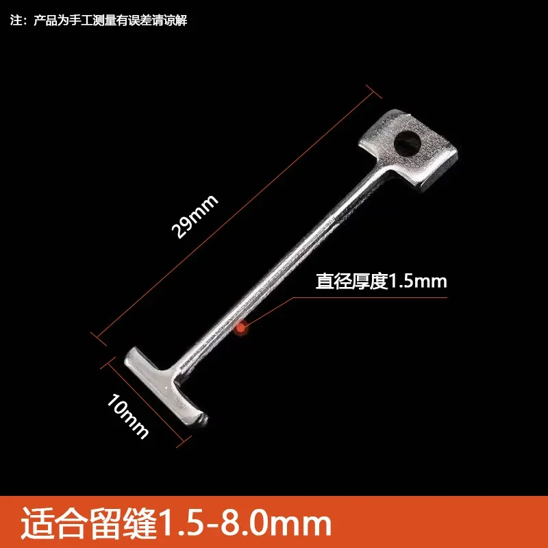 100 Pcs Replacement Steel Needles for Flooring Wall Tile Leveling System Leveler Replaceable Pin Tiling Construction Tools 1.5mm