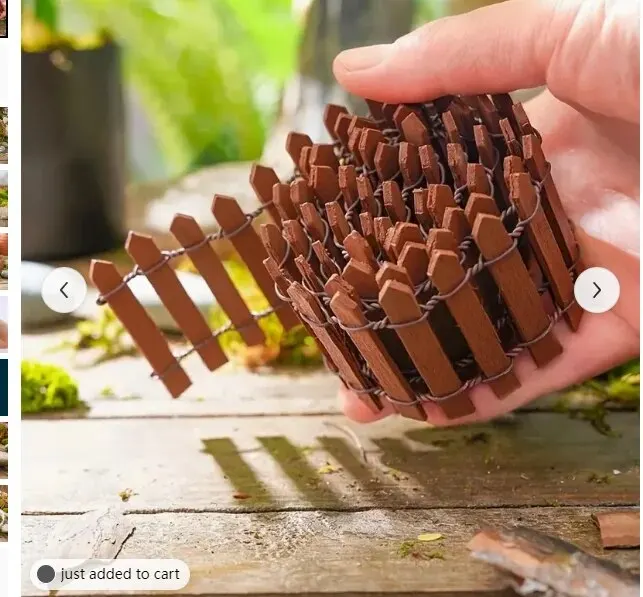 Mini clôture, décoration de jardin et de bonsaï, clôture de jardin de conte de fées, décoration en b