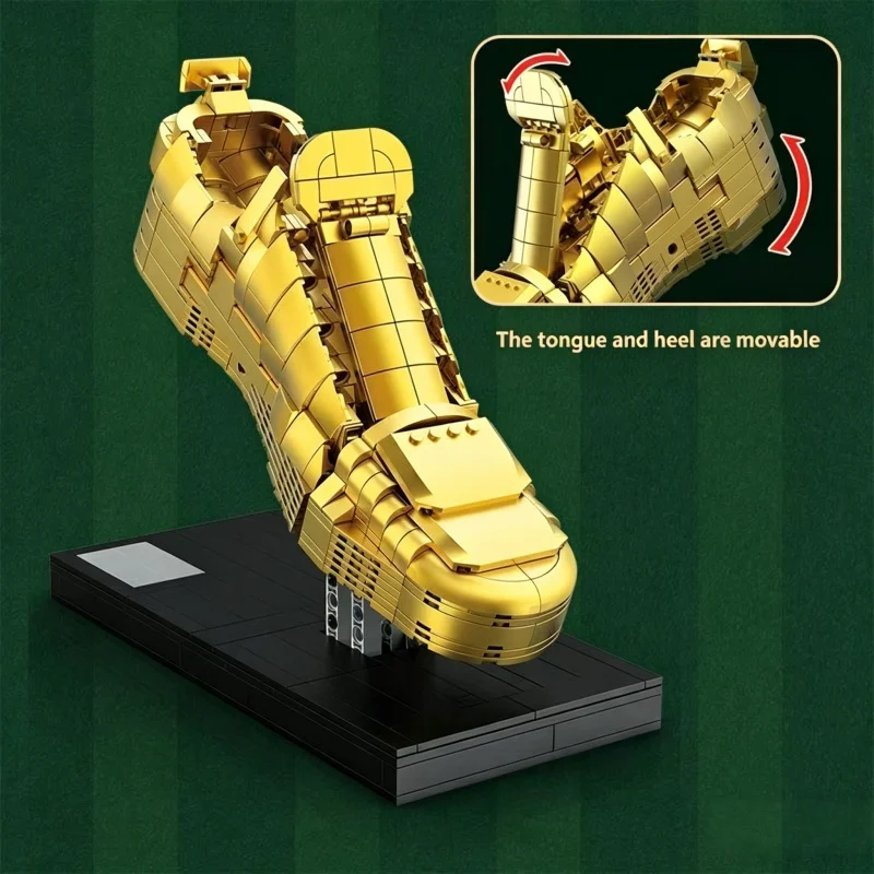 

Football Cleats Building Blocks, Sports Shoe Model Bricks Set, DIY Construction Toy, Collectible Decor for Adults, Ideal Gift fo