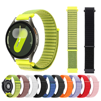 Nylon Velcro Strap 20mm 22mm For Samsung Galaxy Watch 7 FE 6 5 4/5 pro/Classic/Gear S3 Loop Band Amazfit GTR 4 3 Bracelet Correa