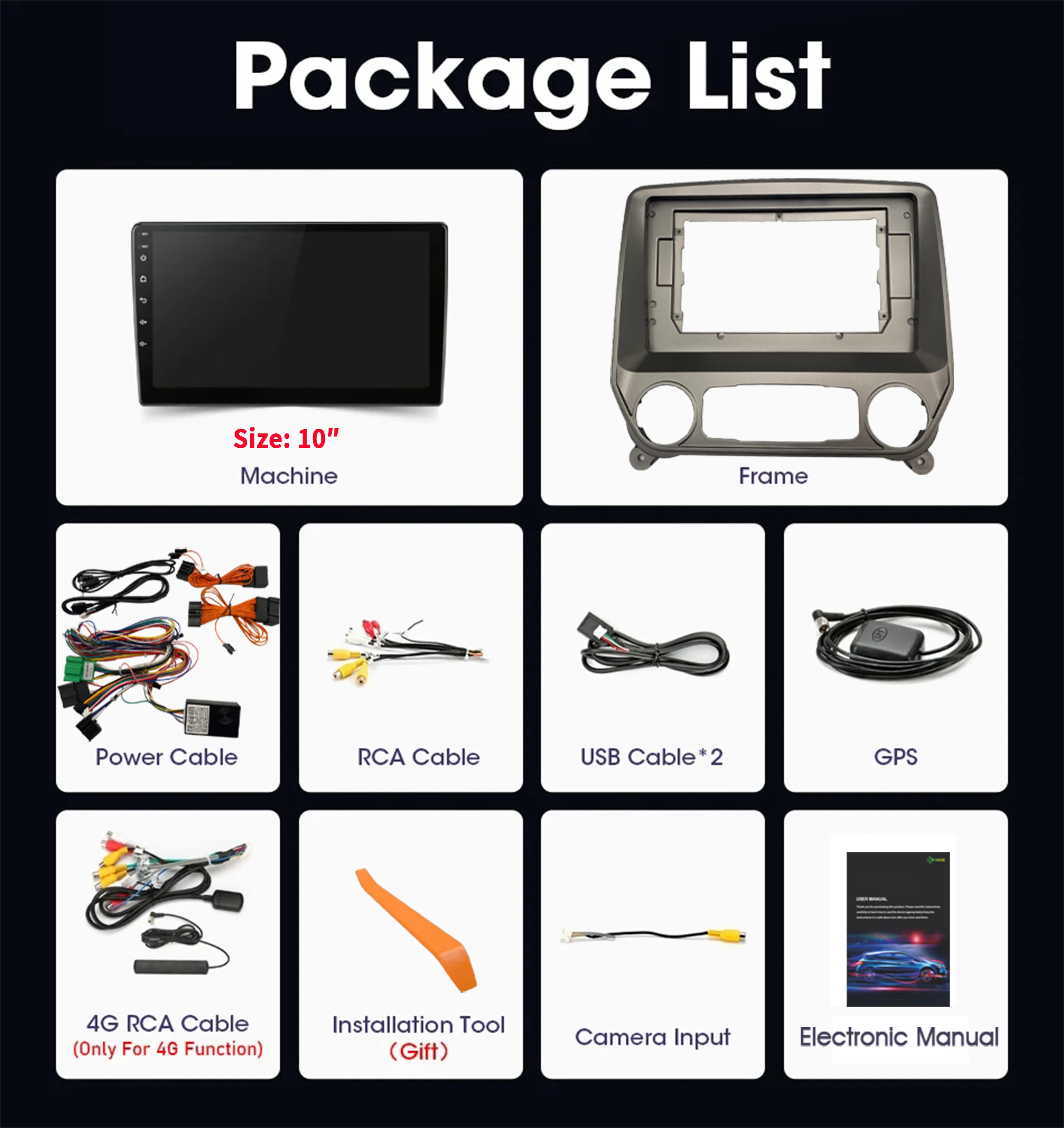 

For Chevrolet Silverado 3 GMTK2 2013 - 2019 Wireless BT CarPlay Android 14 Radio Car Multimedia Player Touch 2K QLED Screen
