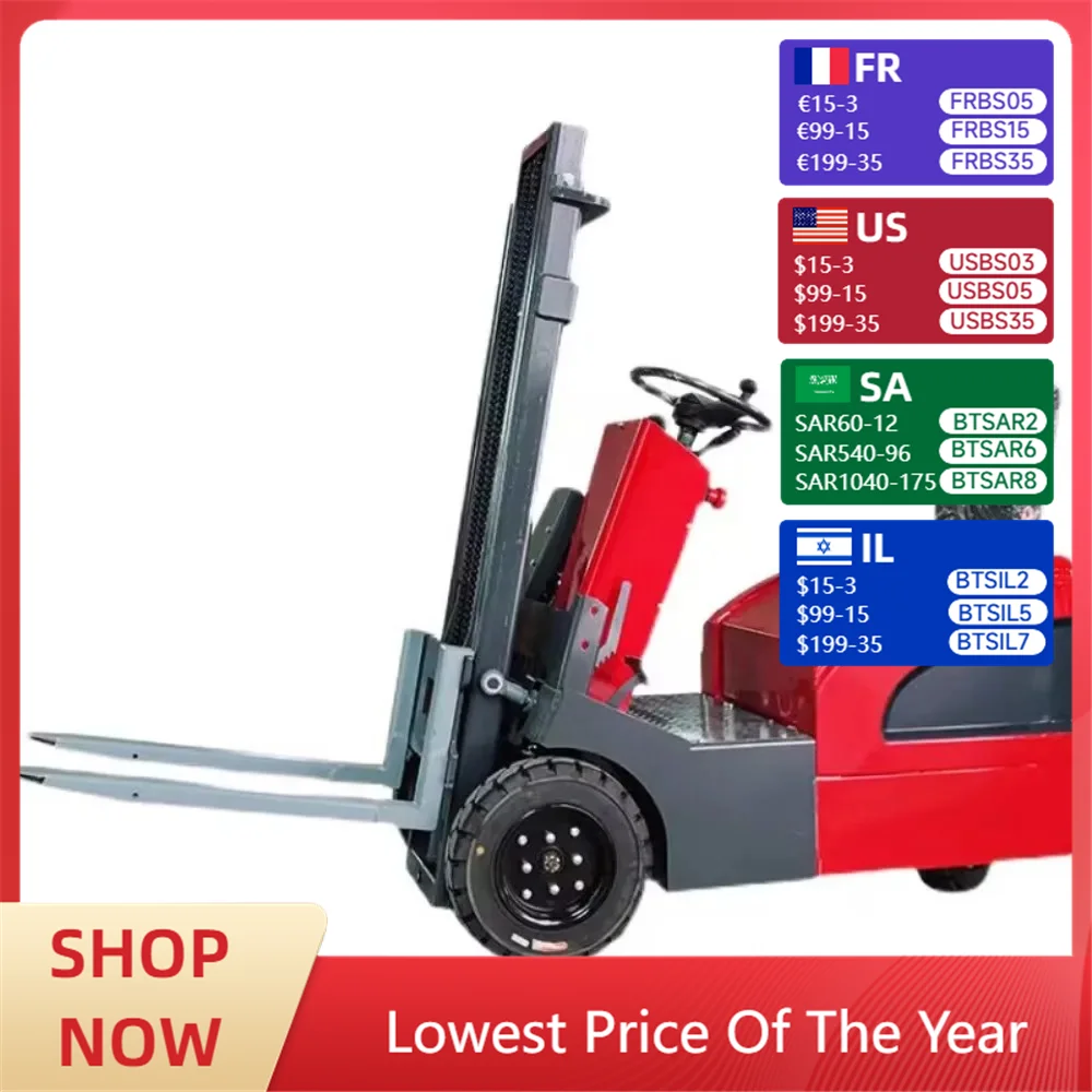 

Three-fulcrum pedestal mini electric forklift hydraulic lifting mini stacker