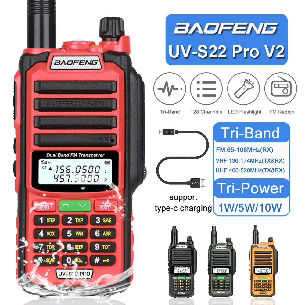 baofeng-uv-s22-pro-v2-walkie-talkie-ip68-waterproof-128ch-fm-radio-dual-band-136-174-400-520mhz-ham-radio-10w-power-50km-range