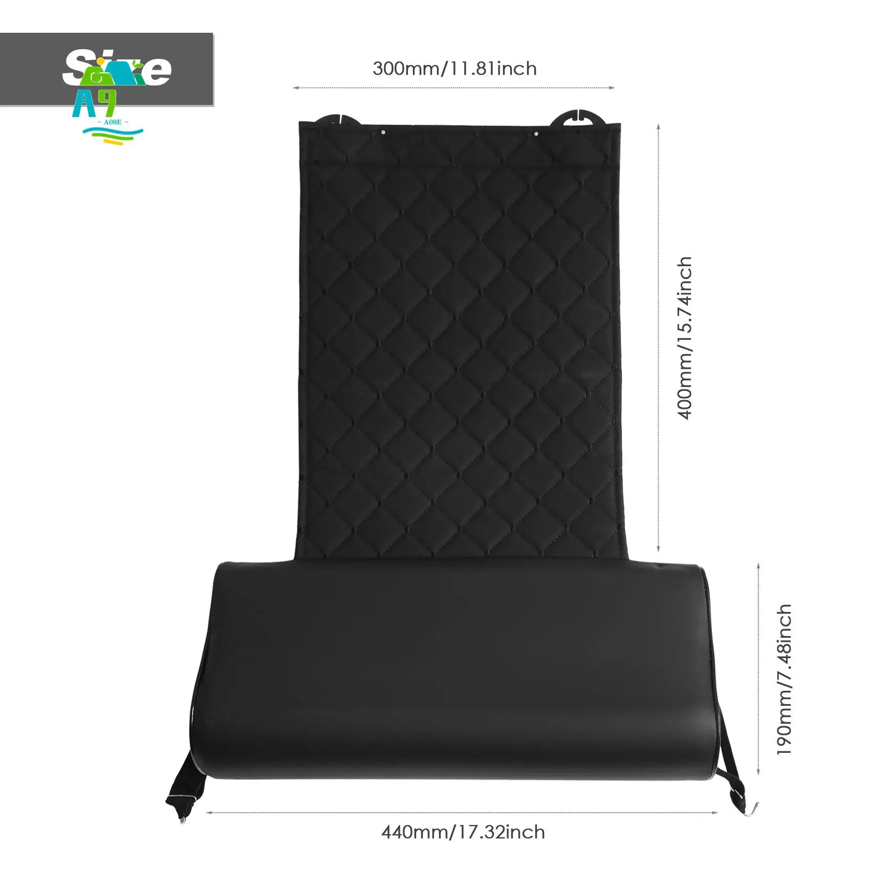 

A09E-Automobile Seat Leather Leg Pad Support Extension Mat Soft Foot Support Leg Leather Cushion Knee Pad Memory Universal