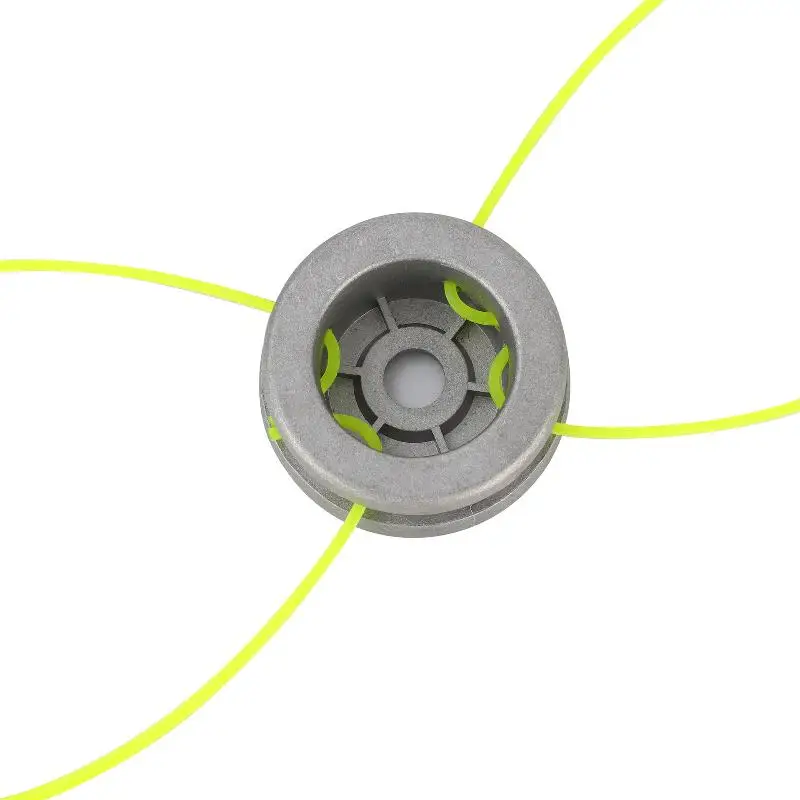 Heavy Duty Aluminum Grass Trimmer Head With Wear Resistant Nylon Line For Garden Weeding Yard Daily Maintenance