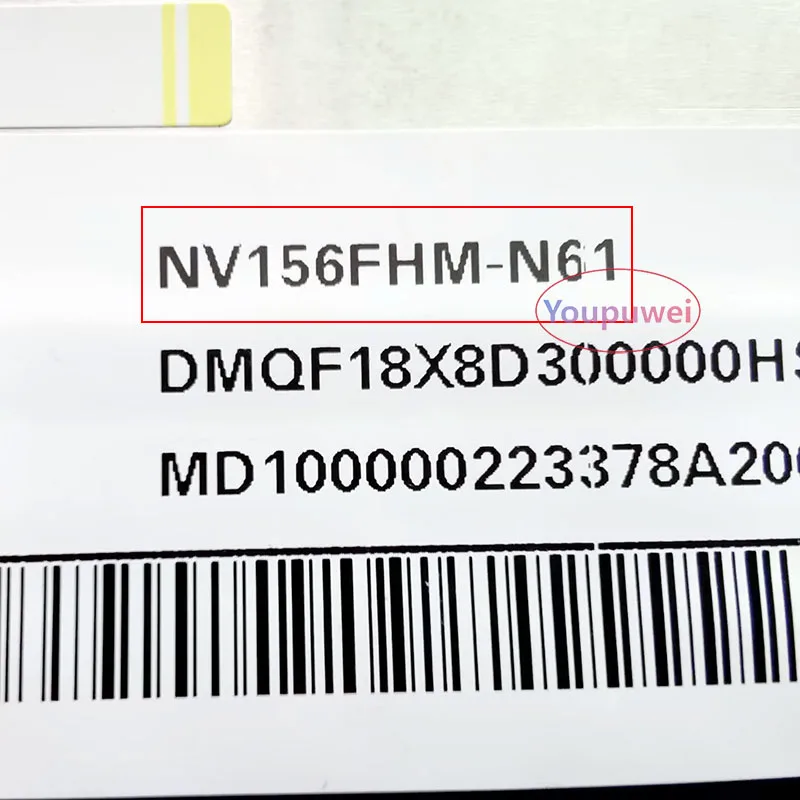 NV156FHM-N61 FHD 72% NTSC 30-Pins Laptop LCD Screen Display