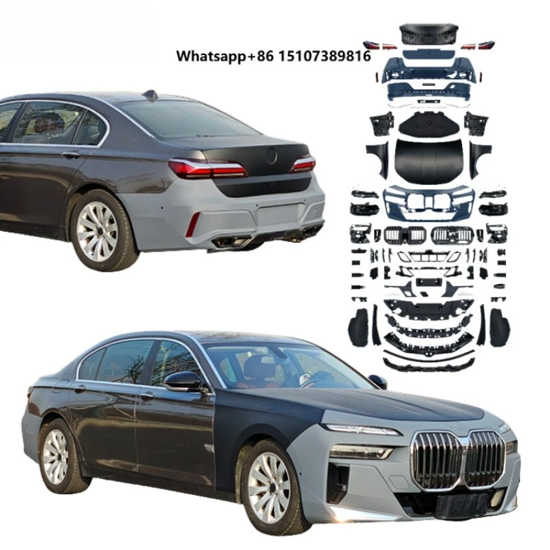 Body Kit for 3-7 Series 2009-2015 F01 F02 Upgrade to G12 M760 Front Rear Bumper Grille Headlight Tail Lights Auto Parts