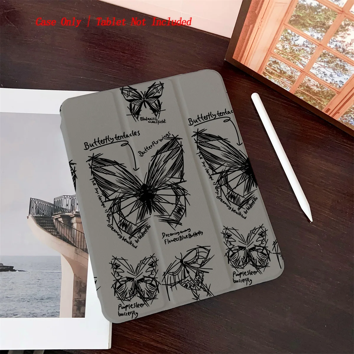 

Прочный чехол с принтом бабочки для iPad 10,9/11/12,9 дюйма — противоударный чехол