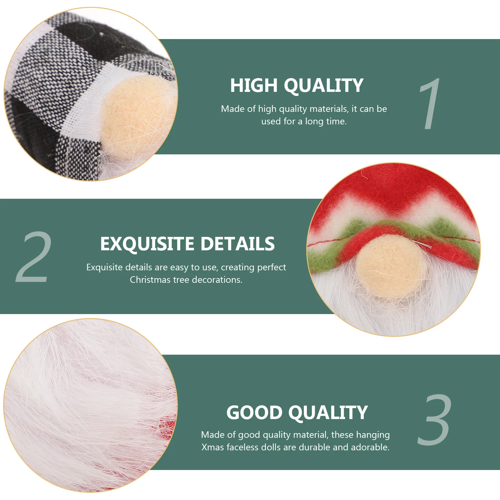 

8Pcs Xmas Tree Pendant Adorable Hanging Ornaments Christmas Home Decoration Faceless Pendant Faceless Hanging Ornament