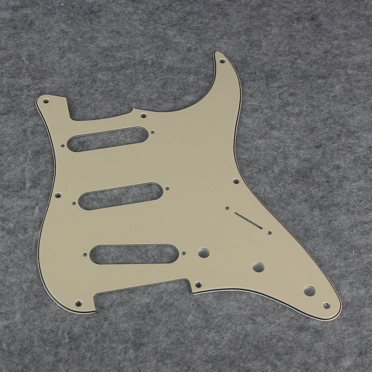 FLEOR Set of Vintage 8 Holes ST Pickguard SSS Guitar Back Plate & Screws for Electric Guitar Parts, 7 Colors Choose