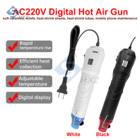 250W 220V Hot Air Gun, Digital Display, Heat Tool for Shrink Tubing/Car Wrap/DIY Crafts, Temperature Control Blower with Stand