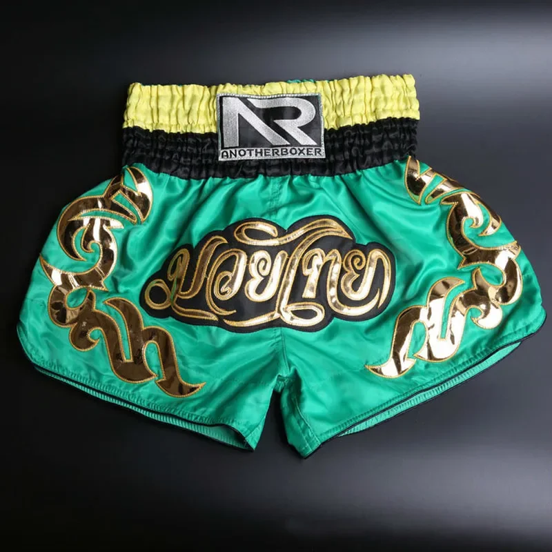 Pantaloni da boxe in poliestere per uomo, stampa, pantaloncini MMA, Fight Grappling Short, Kick Gel, pantaloni Muay Thai, Hot, 2024