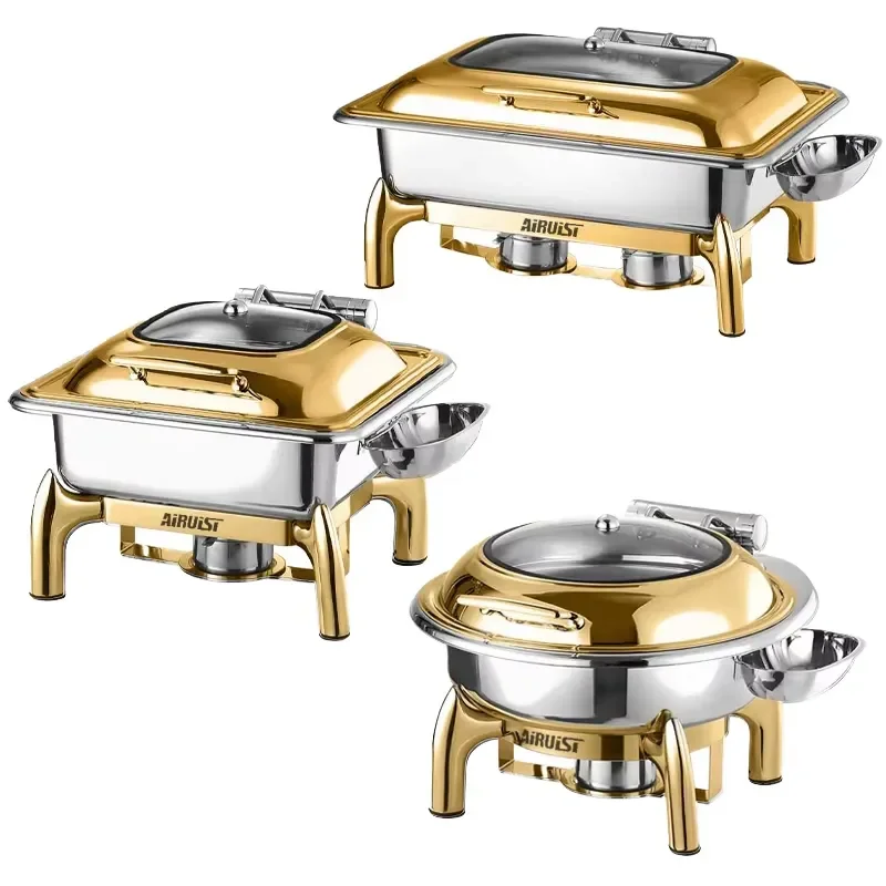 Commercial Stainless Steel Electric Buffet Warmer Set Food Insulation Plate for Restaurant Hotel Catering Equipment Heating