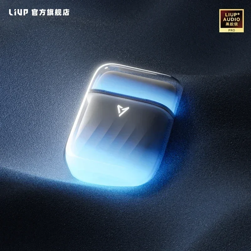 

LIUP LP1 Earbuds Night Light Quicksand Noise Reduction Luminous Transparent Glass Wireless Bluetooth 5.4 Muisc Gaming Headphon