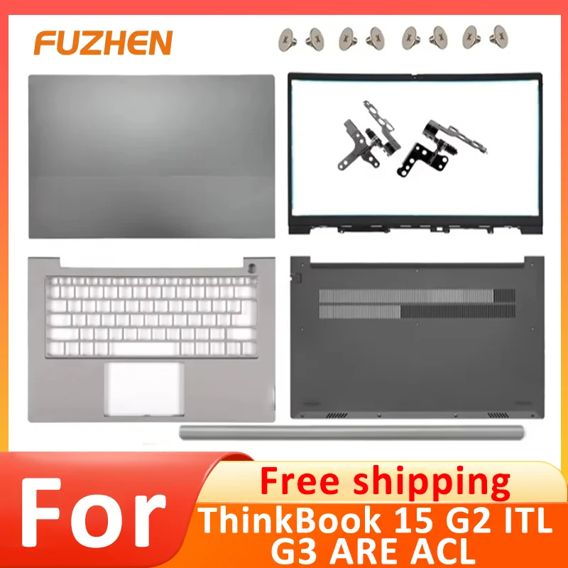 

NEW Cover Replace Laptop Case For Thinkbook 15 G2 ITL ARE G3 ACL ITL LCD Back Cover Front Bezel Palmrest Bottom Case