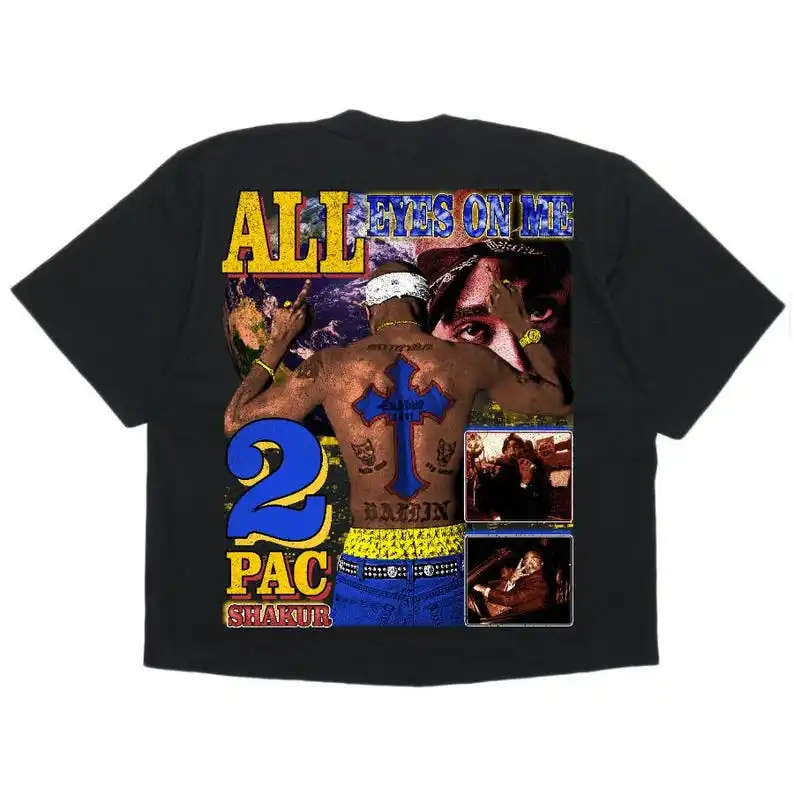 Tupac Shakur Drop Shoulder Rap Tee