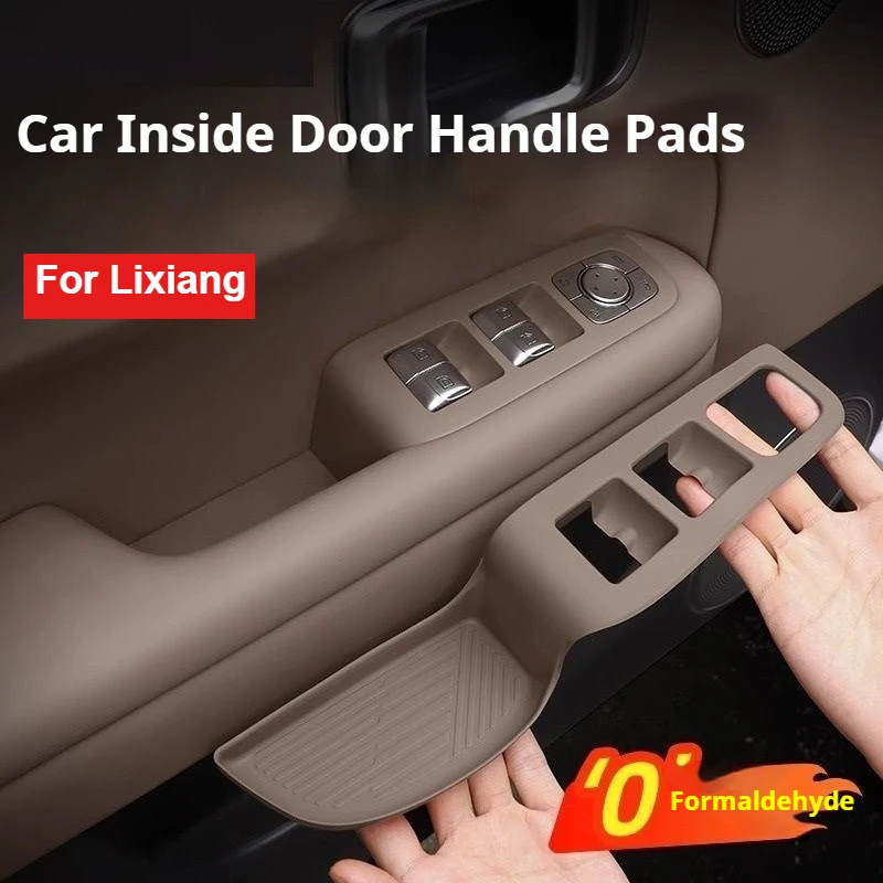 

For Li Lixiang L6 L7 L8 L9 4pcs Upgraded Car One-pieceInside Door Handle with Button Protective Pads Modification Accessories