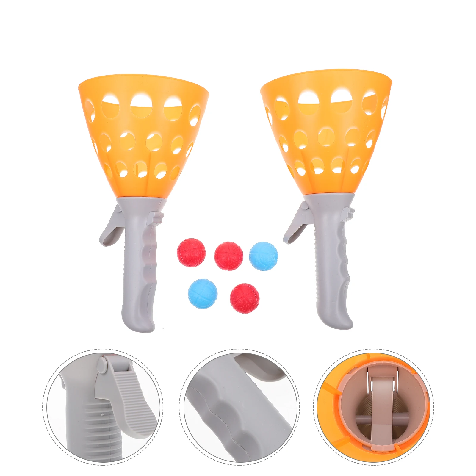 Elastic Docking Ball 1Set Kids Toy Orange Random Plastic Throwing Catch Game Family Fun Backyard Park Beach Pool