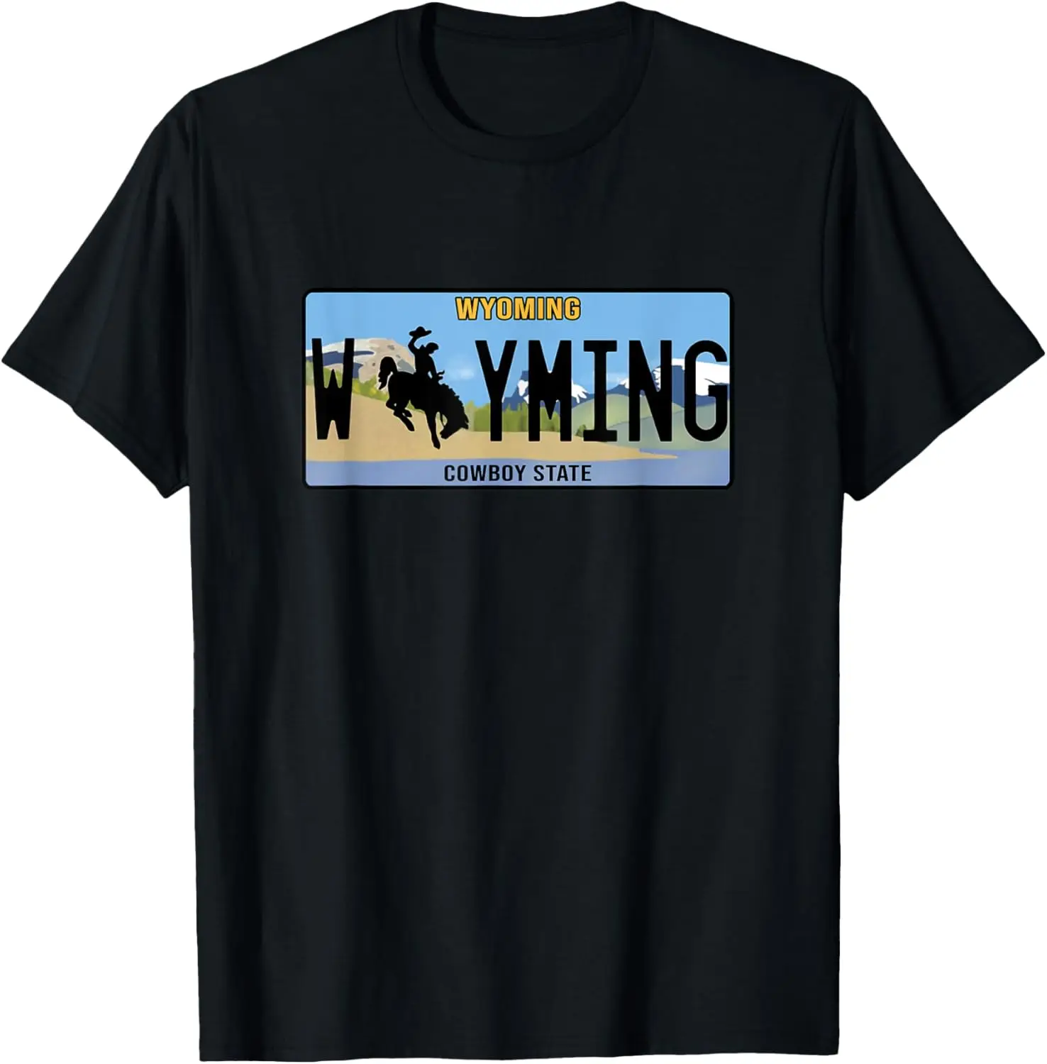 Wyoming License Plate - WYMING - Classic T-Shirt