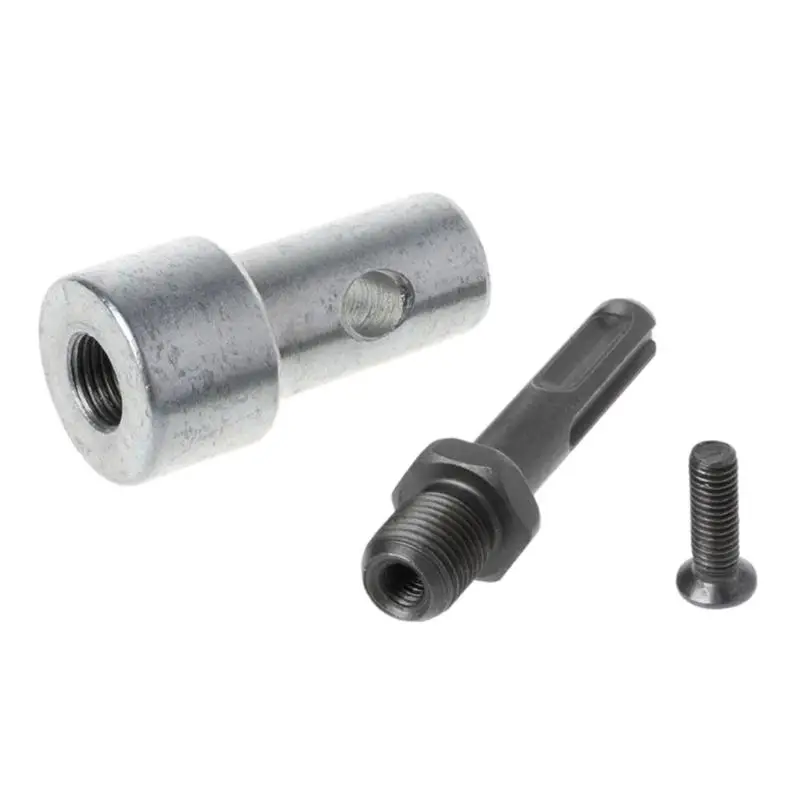 1Pcs Round Shank 2 Slots Drill Bit Adapter SDS Arbor Connector For Earth Auger Head Connector Hammers Drilling Bit Nut Head
