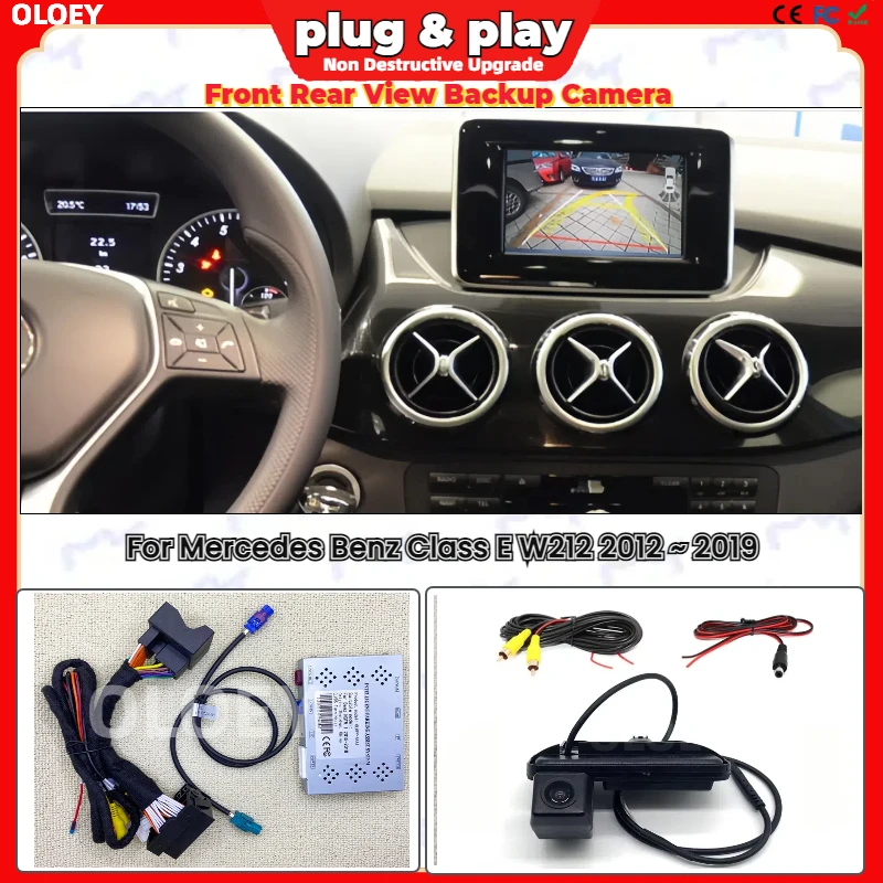 For Mercedes Benz Class E W212 2012 ~ 2019 Rear View Backup Reverse Camera Interface Original Screen Decoder