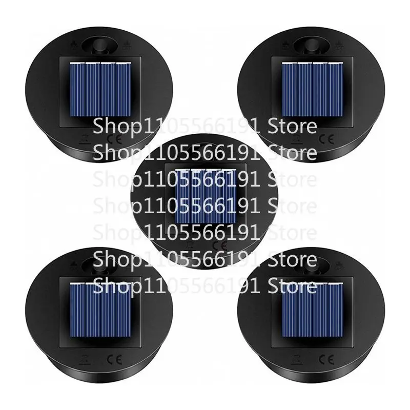 ABRE-10 Pack Replacement Solar Light Parts(Top Size 2.76 Inches, Bottom Size 2.36 Inches),7 Lumens Warm White LED Waterproof