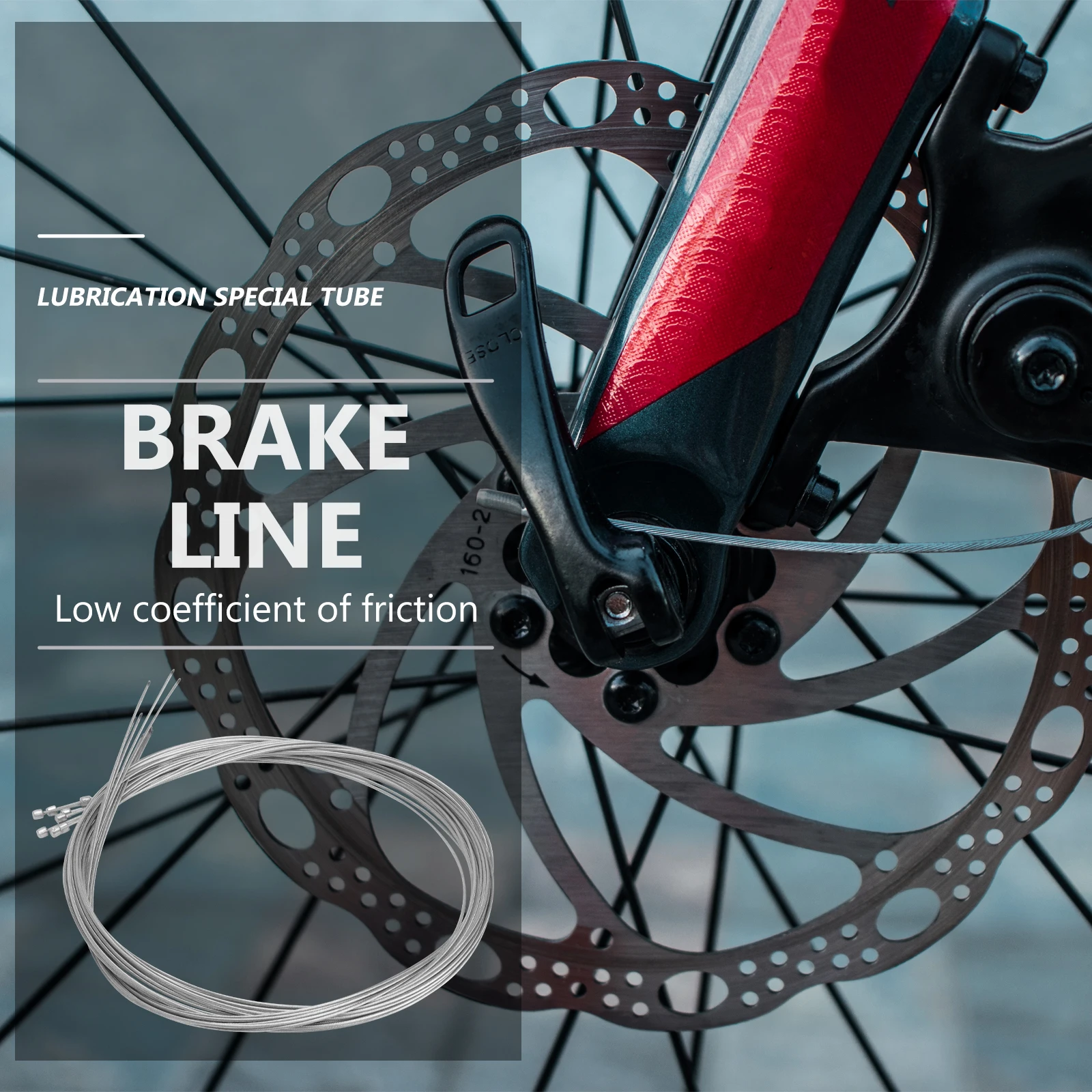 

8pc Hose Bike Shifting Cable Brake Core Cycling Wire Protection Sleeve Internal External Wiring PTFE Low Friction Tube
